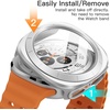 image:imageJETech Case with Screen Protector for Samsung Galaxy Watch 7 40mm Green  Builtin Tempered Glass High Touch Sensitivity Full Protection Hard PC DesignSilver