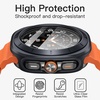 image:imageJETech Case with Screen Protector for Samsung Galaxy Watch 7 40mm Green  Builtin Tempered Glass High Touch Sensitivity Full Protection Hard PC DesignTitanium Gray