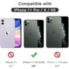 image:imageJETech FullCoverage Screen Protector for iPhone 11 ProXsX 3Pack  Black Edge 9H Tempered Glass HD Clear CaseFriendly
