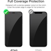 image:imageJETech FullCoverage Screen Protector for iPhone 11XR 3Pack  Black Edge 9H Tempered Glass HD Clear CaseFriendly