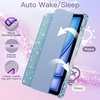 image:imageJETech Glitter Case for iPad Air 13 M4M3M2 Purple  Cover for 202620252024 Model Sparkly Glitter Design Pencil Holder Slim Clear Back Kids and GirlsFriendly StyleSky Blue
