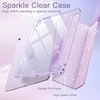 image:imageJETech Glitter Case for iPad Air 13 M4M3M2 Purple  Cover for 202620252024 Model Sparkly Glitter Design Pencil Holder Slim Clear Back Kids and GirlsFriendly StylePurple