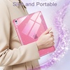 image:imageJETech Glitter Case for iPad Air 13 M4M3M2 Purple  Cover for 202620252024 Model Sparkly Glitter Design Pencil Holder Slim Clear Back Kids and GirlsFriendly StylePink