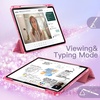 image:imageJETech Glitter Case for iPad Air 13 M4M3M2 Purple  Cover for 202620252024 Model Sparkly Glitter Design Pencil Holder Slim Clear Back Kids and GirlsFriendly StylePink