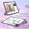 image:imageJETech Glitter Case for iPad Air 13 M4M3M2 Purple  Cover for 202620252024 Model Sparkly Glitter Design Pencil Holder Slim Clear Back Kids and GirlsFriendly StylePurple