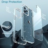 image:imageJETech Glitter Case for iPhone 12 Pro Max Clear  Sparkly Glitter Design Shockproof Protection Clear Back Stylish LookClear