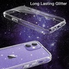 image:imageJETech Glitter Case for iPhone 12 mini Clear  Sparkly Glitter Design Shockproof Protection Clear Back Stylish LookClear
