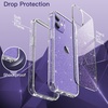 image:imageJETech Glitter Case for iPhone 1212 Pro Clear  Sparkly Glitter Design Shockproof Protection Clear Back Stylish LookClear