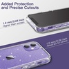 image:imageJETech Glitter Case for iPhone 1212 Pro Clear  Sparkly Glitter Design Shockproof Protection Clear Back Stylish LookClear
