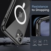 image:imageJETech Magnetic Case for iPhone 11 Clear  Compatible with MagSafe Shockproof Phone Bumper Cover Scratch Resistant Clear BackBlack