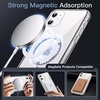 image:imageJETech Magnetic Case for iPhone 11 Clear  Compatible with MagSafe Shockproof Phone Bumper Cover Scratch Resistant Clear BackClear