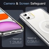 image:imageJETech Magnetic Case for iPhone 11 Clear  Compatible with MagSafe Shockproof Phone Bumper Cover Scratch Resistant Clear BackClear