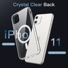 image:imageJETech Magnetic Case for iPhone 11 Clear  Compatible with MagSafe Shockproof Phone Bumper Cover Scratch Resistant Clear BackClear