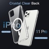 image:imageJETech Magnetic Case for iPhone 11 Pro Clear  Compatible with MagSafe Shockproof Phone Bumper Cover Scratch Resistant Clear BackClear