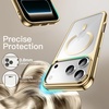image:imageJETech Magnetic Case for iPhone 12 Pro Gold  Compatible with MagSafe Camera Lens Protection Electroplated TPU Frame Shockproof ProtectionGold