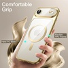 image:imageJETech Magnetic Case for iPhone 12 Pro Gold  Compatible with MagSafe Camera Lens Protection Electroplated TPU Frame Shockproof ProtectionGold