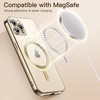 image:imageJETech Magnetic Case for iPhone 12 Pro Gold  Compatible with MagSafe Camera Lens Protection Electroplated TPU Frame Shockproof ProtectionGold