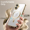 image:imageJETech Magnetic Case for iPhone 12 Pro Gold  Compatible with MagSafe Camera Lens Protection Electroplated TPU Frame Shockproof ProtectionGold