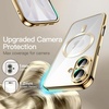 image:imageJETech Magnetic Case for iPhone 12 Pro Gold  Compatible with MagSafe Camera Lens Protection Electroplated TPU Frame Shockproof ProtectionGold