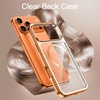 image:imageJETech Magnetic Case for iPhone 12 Pro Gold  Compatible with MagSafe Camera Lens Protection Electroplated TPU Frame Shockproof ProtectionOrange
