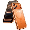 image:imageJETech Magnetic Case for iPhone 12 Pro Gold  Compatible with MagSafe Camera Lens Protection Electroplated TPU Frame Shockproof ProtectionOrange