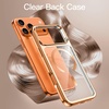 image:imageJETech Magnetic Case for iPhone 12 Pro Gold  Compatible with MagSafe Camera Lens Protection Electroplated TPU Frame Shockproof ProtectionOrange