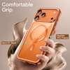 image:imageJETech Magnetic Case for iPhone 12 Pro Gold  Compatible with MagSafe Camera Lens Protection Electroplated TPU Frame Shockproof ProtectionOrange