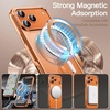 image:imageJETech Magnetic Case for iPhone 12 Pro Gold  Compatible with MagSafe Camera Lens Protection Electroplated TPU Frame Shockproof ProtectionOrange