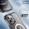 image:imageJETech Magnetic Case for iPhone 12 Pro Max Clear  Compatible with MagSafe Shockproof Phone Bumper Cover Scratch Resistant Clear BackBlack