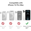 image:imageJETech Magnetic Case for iPhone 12 Pro Max Clear  Compatible with MagSafe Shockproof Phone Bumper Cover Scratch Resistant Clear BackClear