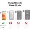 image:imageJETech Magnetic Case for iPhone 12 mini Clear  Compatible with MagSafe Shockproof Phone Bumper Cover Scratch Resistant Clear BackClear