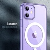 image:imageJETech Magnetic Case for iPhone 12 mini Clear  Compatible with MagSafe Shockproof Phone Bumper Cover Scratch Resistant Clear BackDeep Purple