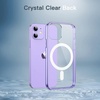 image:imageJETech Magnetic Case for iPhone 12 mini Clear  Compatible with MagSafe Shockproof Phone Bumper Cover Scratch Resistant Clear BackDeep Purple