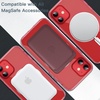 image:imageJETech Magnetic Case for iPhone 12 mini Clear  Compatible with MagSafe Shockproof Phone Bumper Cover Scratch Resistant Clear BackRed