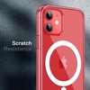 image:imageJETech Magnetic Case for iPhone 12 mini Clear  Compatible with MagSafe Shockproof Phone Bumper Cover Scratch Resistant Clear BackRed