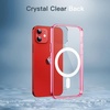 image:imageJETech Magnetic Case for iPhone 12 mini Clear  Compatible with MagSafe Shockproof Phone Bumper Cover Scratch Resistant Clear BackRed
