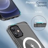 image:imageJETech Magnetic Case for iPhone 1212 Pro Clear  Compatible with MagSafe Shockproof Phone Bumper Cover Scratch Resistant Clear BackBlack