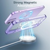 image:imageJETech Magnetic Case for iPhone 1212 Pro Clear  Compatible with MagSafe Shockproof Phone Bumper Cover Scratch Resistant Clear BackDeep Purple