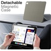 image:imageJETech Magnetic Detachable Case for iPad Air 13 M4M3M2 Black  For 202620252024 Model Rotating Cover Pencil Holder PortraitLandscape Stand Raised Screen View Auto WakeSleepSpace Gray