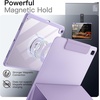 image:imageJETech Magnetic Detachable Case for iPad Air 13 M4M3M2 Black  For 202620252024 Model Rotating Cover Pencil Holder PortraitLandscape Stand Raised Screen View Auto WakeSleepPurple