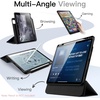 image:imageJETech Magnetic Detachable Case for iPad Pro 11 M5M4 Black  For 20252024 Model Rotating Cover PortraitLandscape Stand Raised Screen View Auto WakeSleepBlack