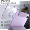 image:imageJETech Magnetic Detachable Case for iPad Pro 11 M5M4 Black  For 20252024 Model Rotating Cover PortraitLandscape Stand Raised Screen View Auto WakeSleepLavender