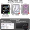 image:imageJETech Magnetic Detachable Case for iPad Pro 11 M5M4 Black  For 20252024 Model Rotating Cover PortraitLandscape Stand Raised Screen View Auto WakeSleepBlack