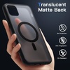 image:imageJETech Magnetic Matte Case for iPhone 11 Black  Compatible with MagSafe Translucent Matte Back Slim Shockproof ProtectionBlack