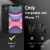 image:imageJETech Magnetic Matte Case for iPhone 11 Black  Compatible with MagSafe Translucent Matte Back Slim Shockproof ProtectionBlack