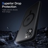 image:imageJETech Magnetic Matte Case for iPhone 11 Pro Max Black  Compatible with MagSafe Translucent Matte Back Slim Shockproof ProtectionBlack