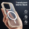 image:imageJETech Magnetic Matte Case for iPhone 12 Pro Max Black  Compatible with MagSafe Translucent Matte Back Slim Shockproof ProtectionBeige