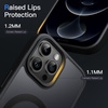 image:imageJETech Magnetic Matte Case for iPhone 12 Pro Max Black  Compatible with MagSafe Translucent Matte Back Slim Shockproof ProtectionBlack