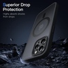 image:imageJETech Magnetic Matte Case for iPhone 12 Pro Max Black  Compatible with MagSafe Translucent Matte Back Slim Shockproof ProtectionBlack