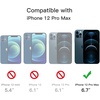 image:imageJETech Magnetic Matte Case for iPhone 12 Pro Max Black  Compatible with MagSafe Translucent Matte Back Slim Shockproof ProtectionBlue